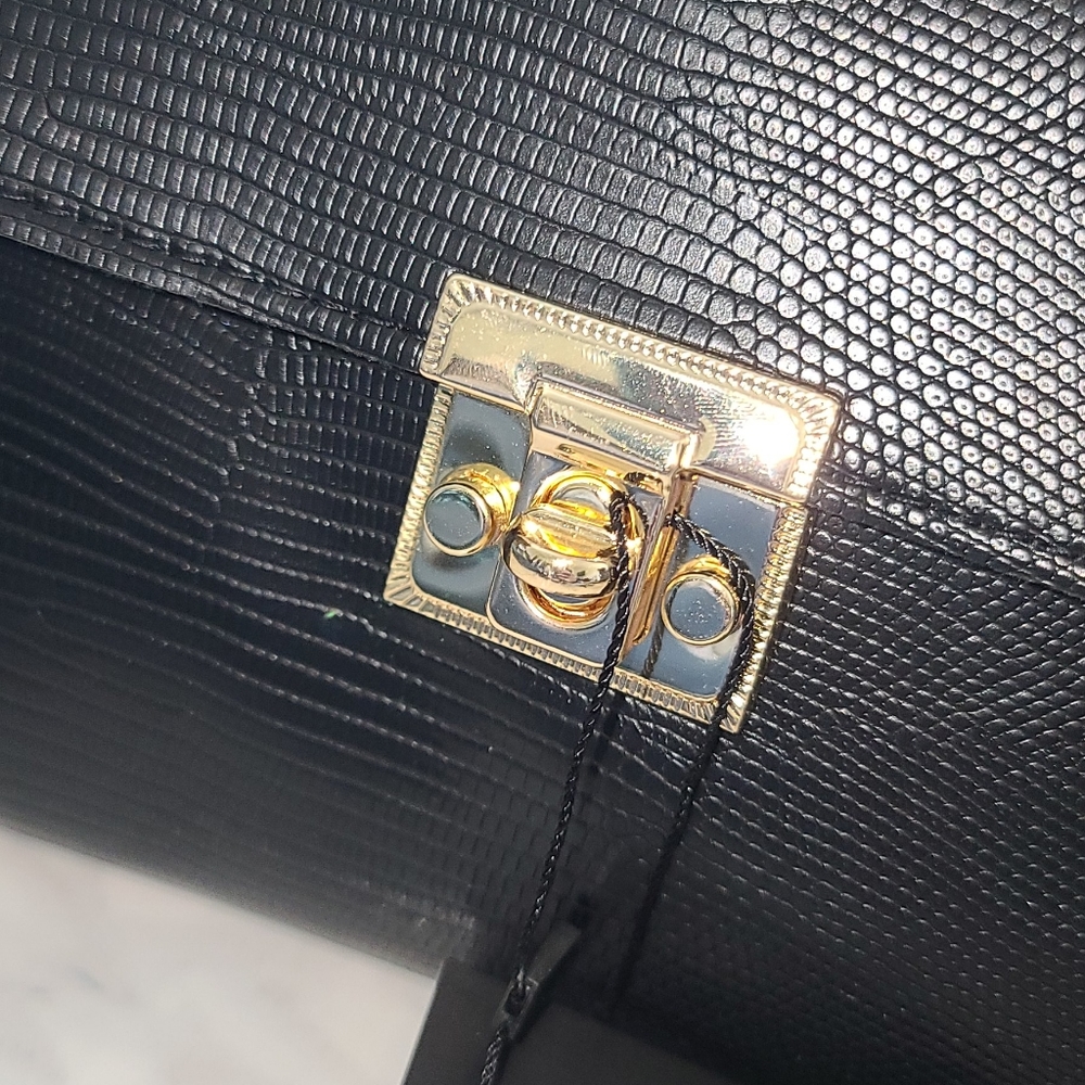 Black Leather Crossbody - Picture 5 of 5